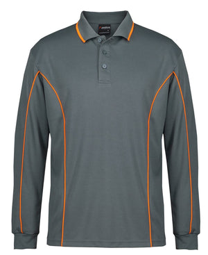 PODIUM L/S PIPING POLO