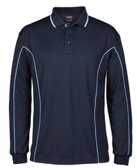 PODIUM L/S PIPING POLO