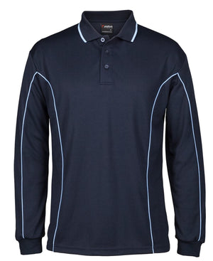 PODIUM L/S PIPING POLO