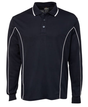 PODIUM L/S PIPING POLO