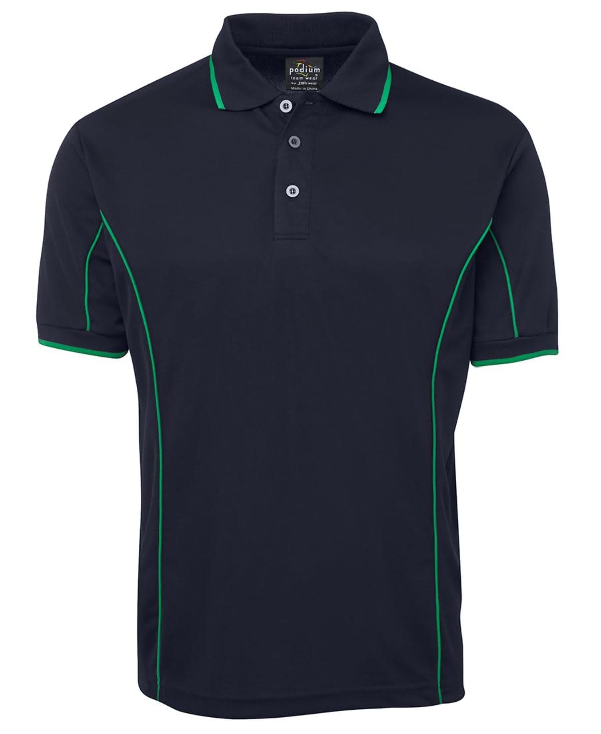 PODIUM S/S PIPING POLO