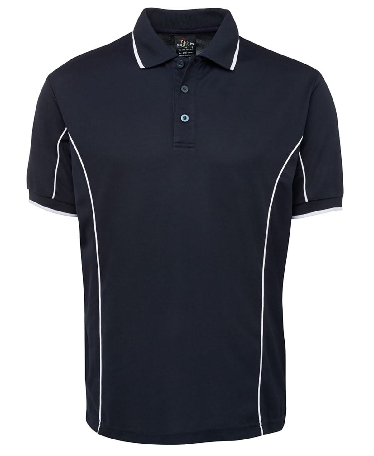 PODIUM S/S PIPING POLO