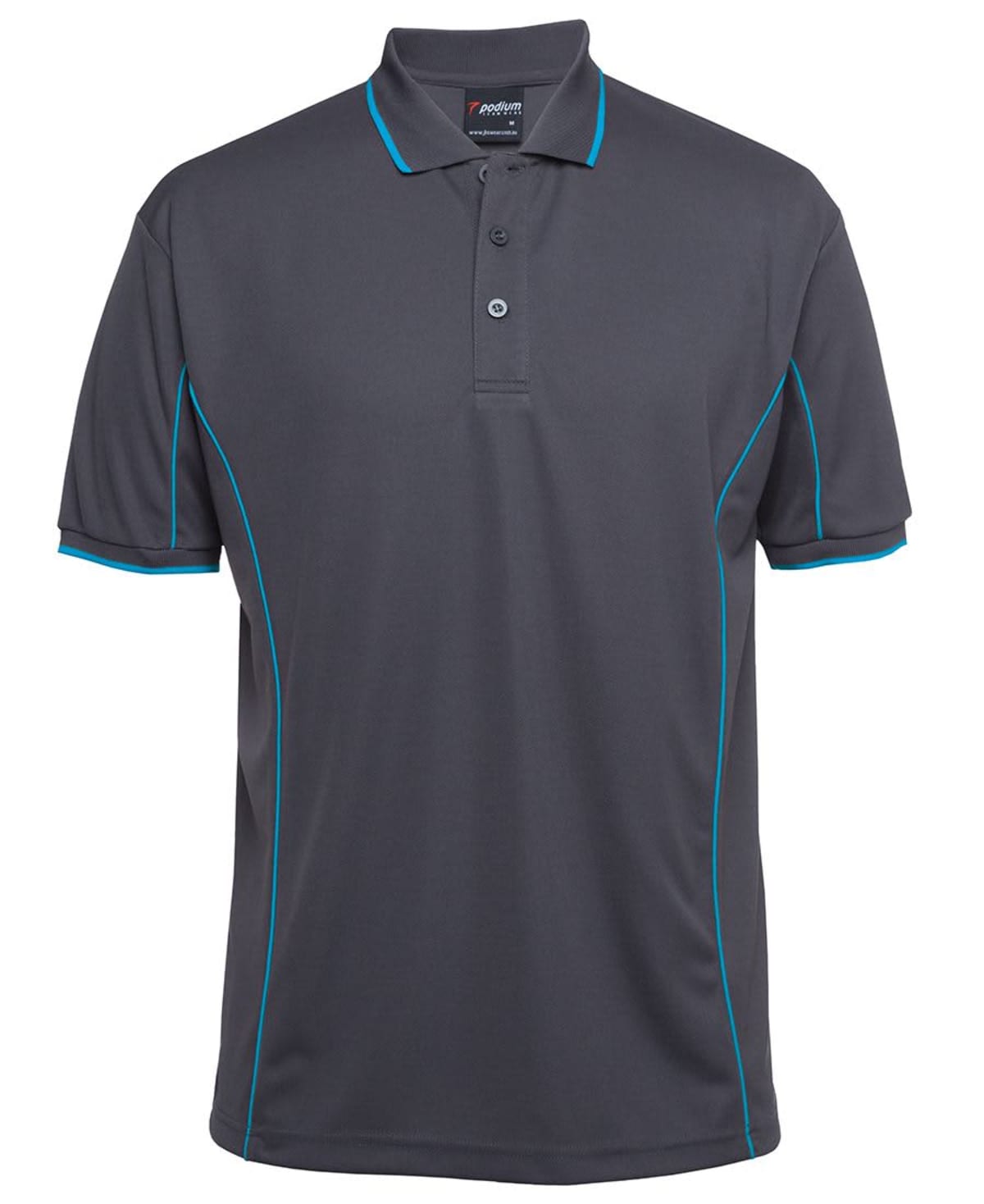 PODIUM S/S PIPING POLO