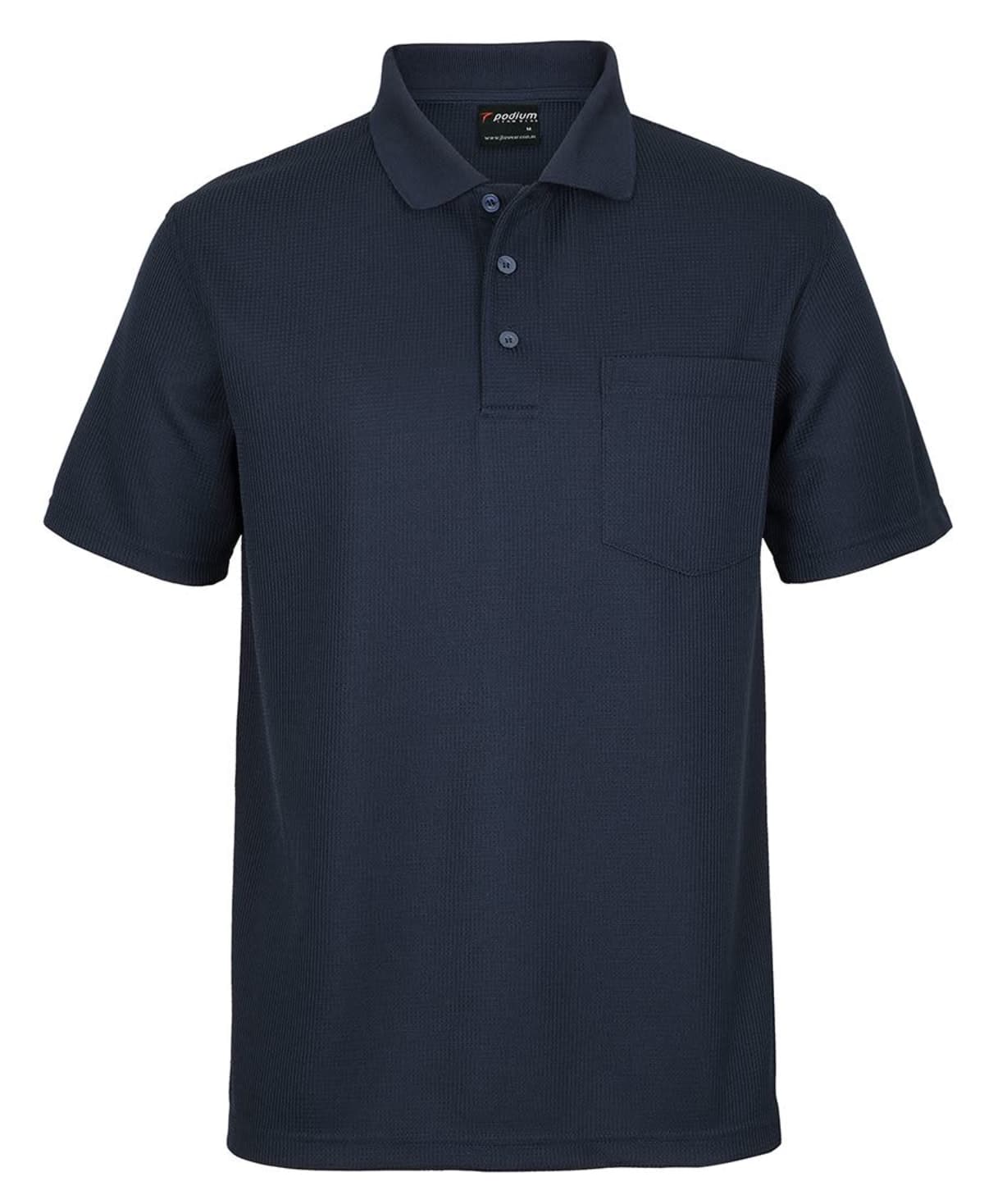 PODIUM WAFFLE POCKET POLO