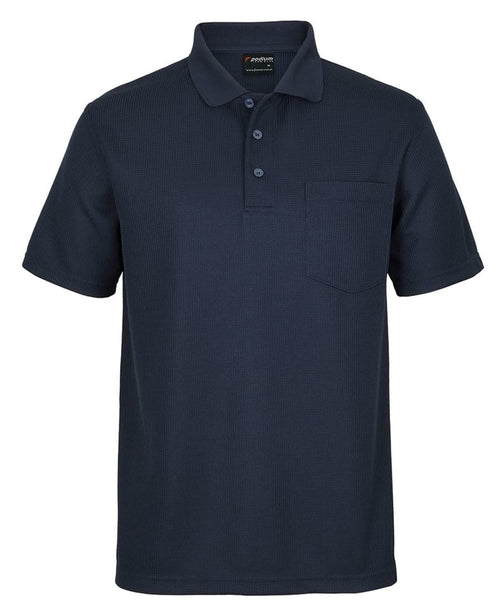 PODIUM WAFFLE POCKET POLO