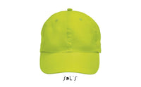 Cap 6 panel 100% polyester microfibre Neon colour options METEOR