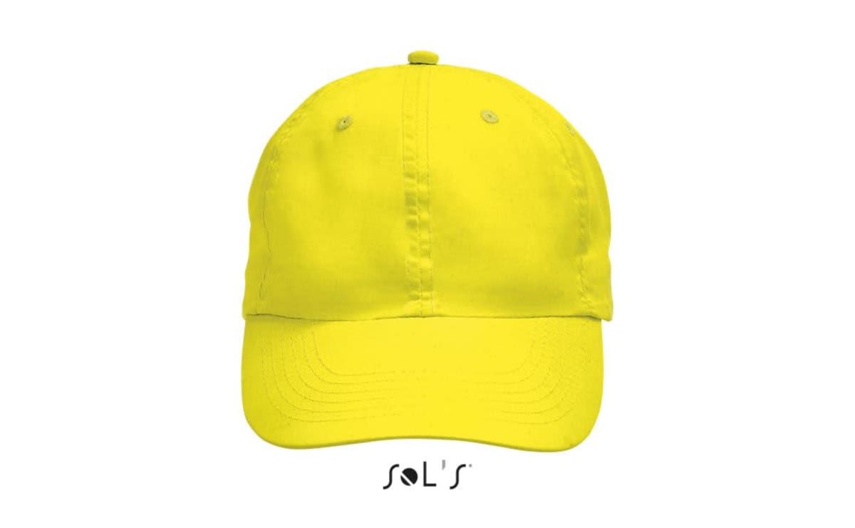 Cap 6 panel 100% polyester microfibre Neon colour options METEOR