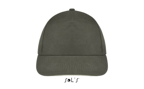 Cap 5 panel light brushed cotton SUNNY