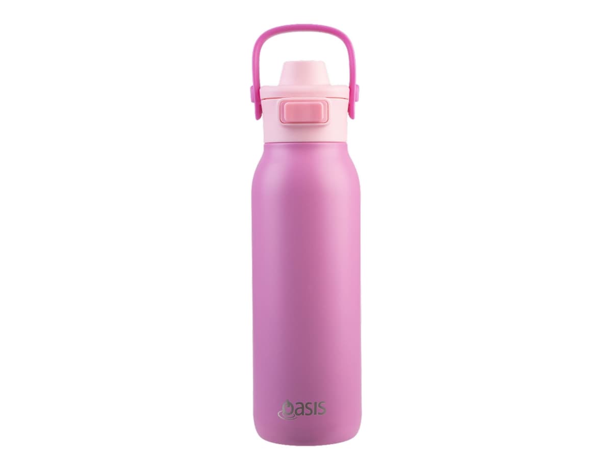 Oasis Ceramic Lined S/S D/Wall Ins. 'Verso' Drink Bottle W/ Dual Spout 750ml
