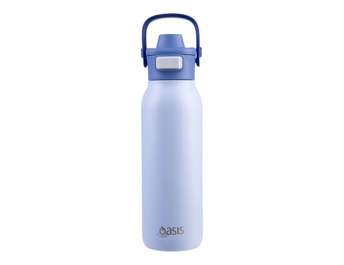 Oasis Ceramic Lined S/S D/Wall Ins. 'Verso' Drink Bottle W/ Dual Spout 750ml