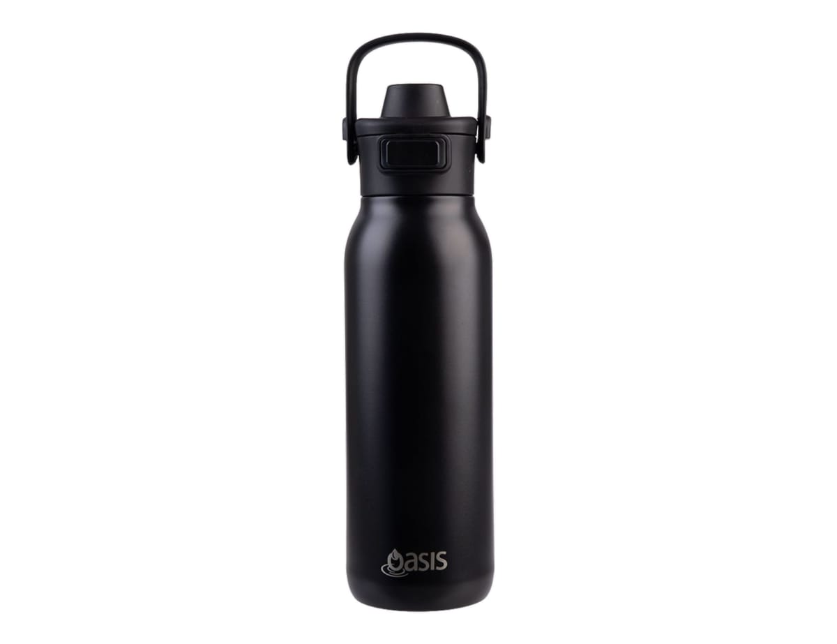 Oasis Ceramic Lined S/S D/Wall Ins. 'Verso' Drink Bottle W/ Dual Spout 750ml