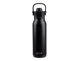 Oasis Ceramic Lined S/S D/Wall Ins. 'Verso' Drink Bottle W/ Dual Spout 750ml