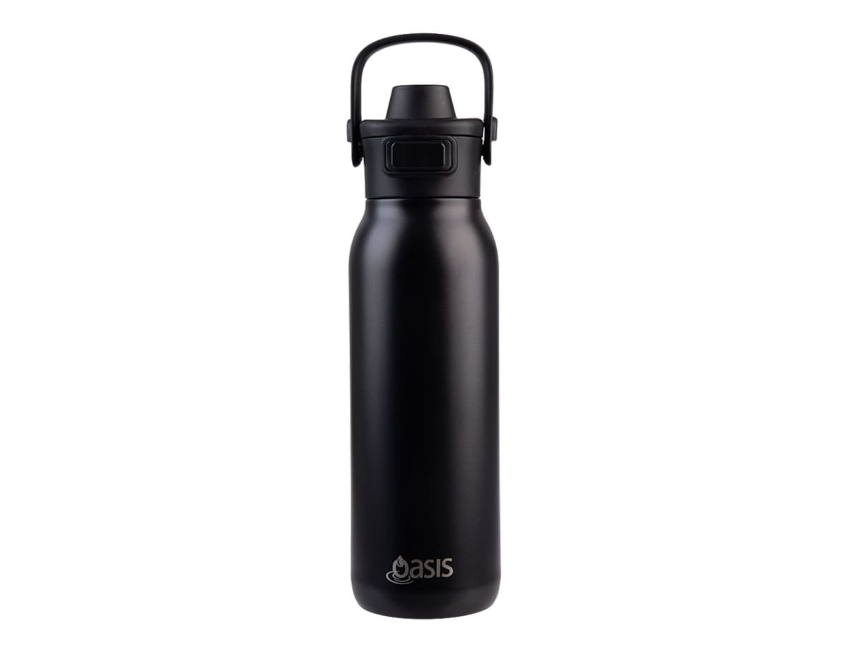 Oasis Ceramic Lined S/S D/Wall Ins. 'Verso' Drink Bottle W/ Dual Spout 750ml