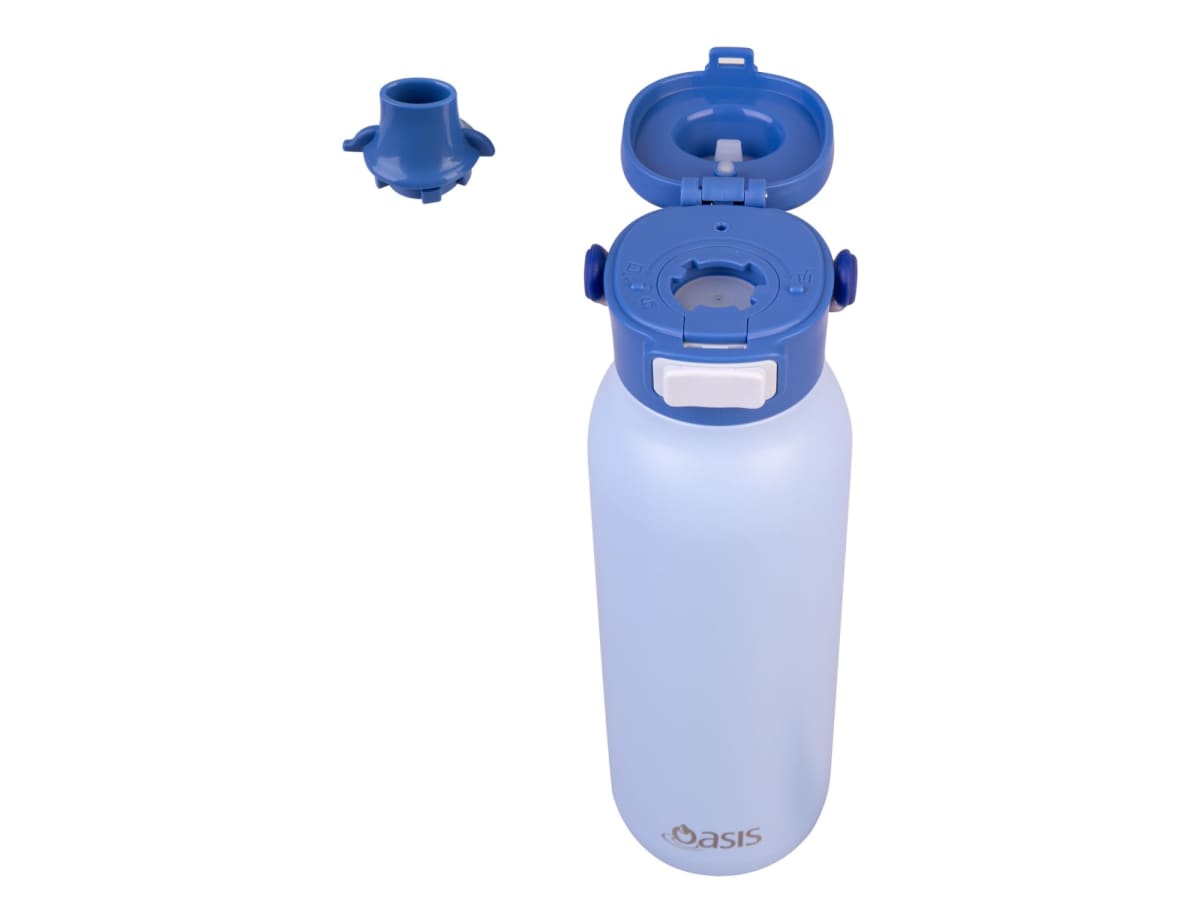 Oasis Ceramic Lined S/S D/Wall Ins. 'Verso' Drink Bottle W/ Dual Spout 750ml