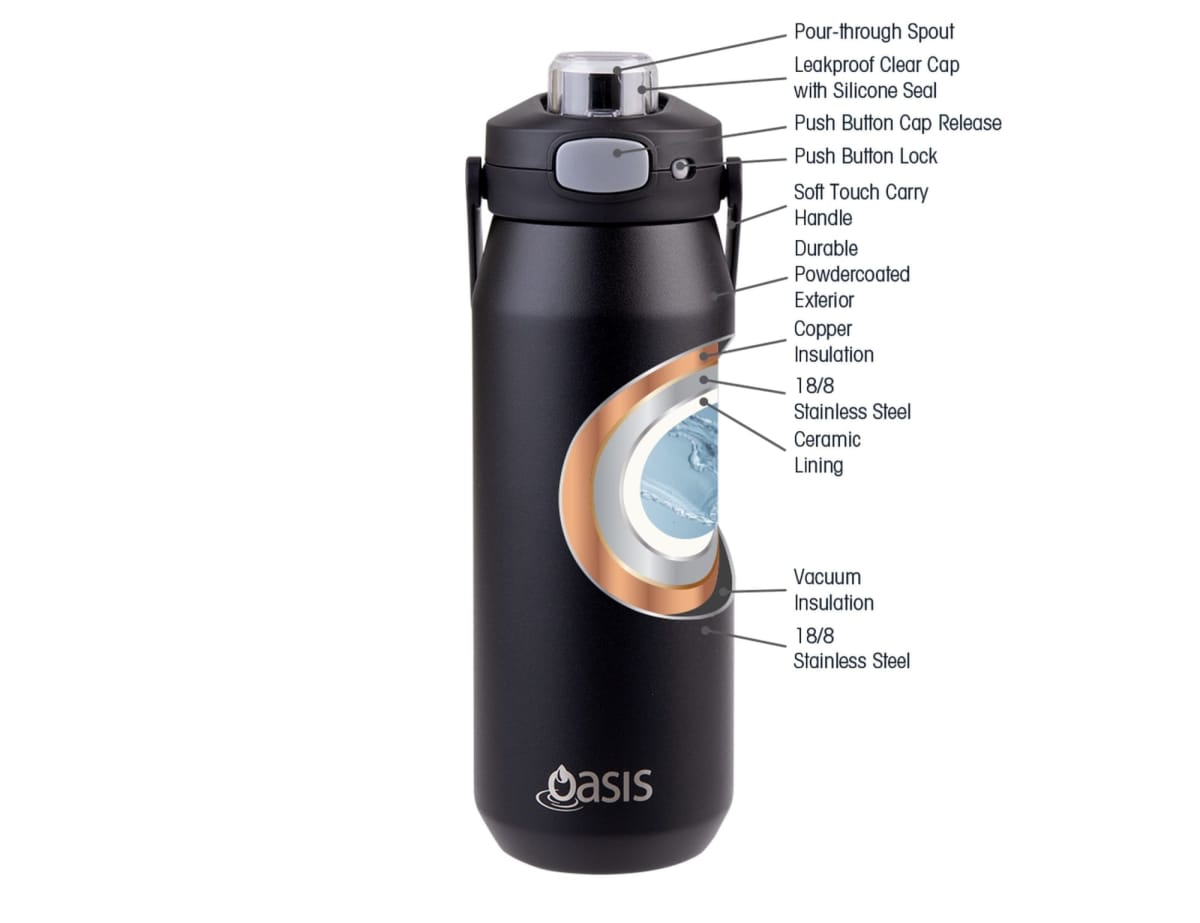 Oasis Capri 750ml Vacuum Quick Release Lid Bottle
