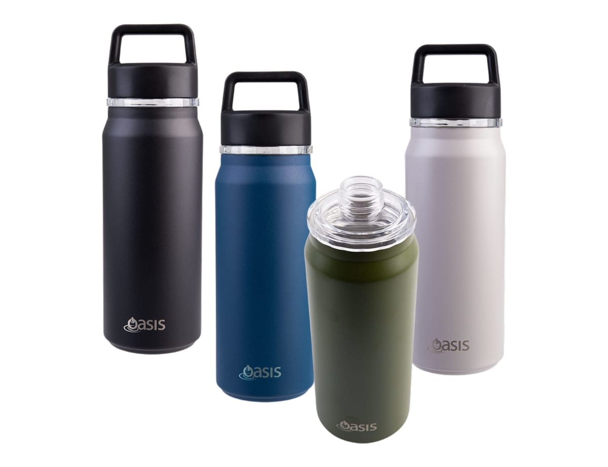 Oasis S/S D/Wall Ins. 'Summit' Drink Bottle W/ Chug Spout 750ml