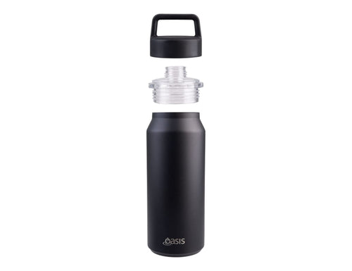 Oasis S/S D/Wall Ins. 'Summit' Drink Bottle W/ Chug Spout 1L