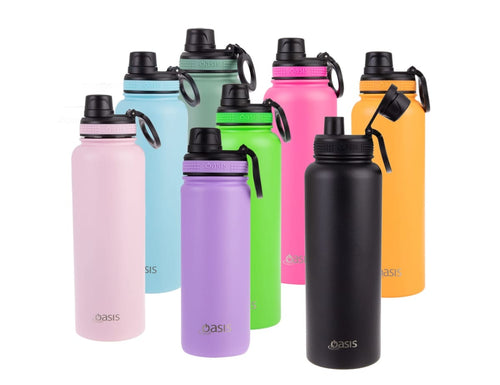 Oasis Challenger 1.1L Vacuum Sports Screw Cap Bottle