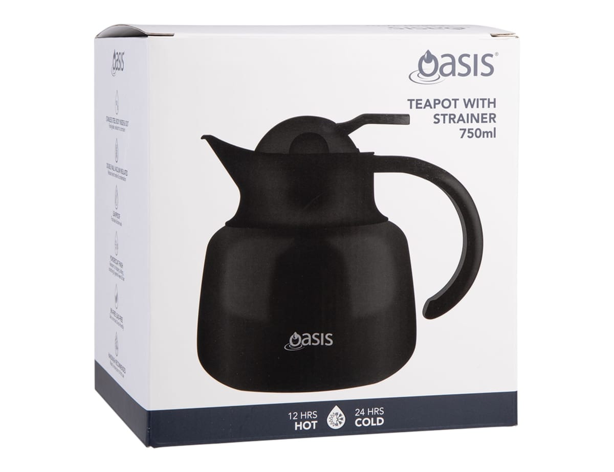 Oasis 750ml Insulated Teapot with Strainer