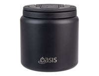 Oasis S/S D/Wall Ins. Food Flask W/ Quick Release Lid & Spork 700ml