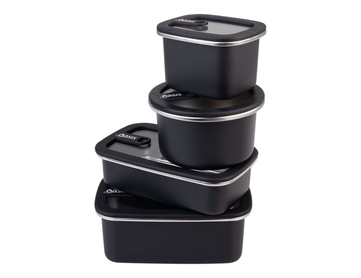 Oasis Microwave Safe Round S/S Container 680ml