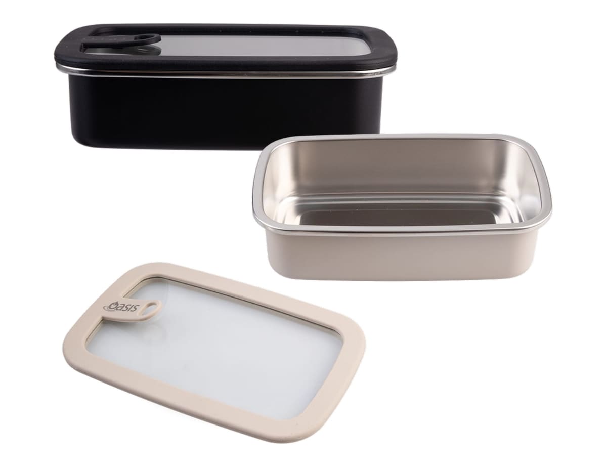 Oasis Microwave Safe Rectangular S/S Container 700ml