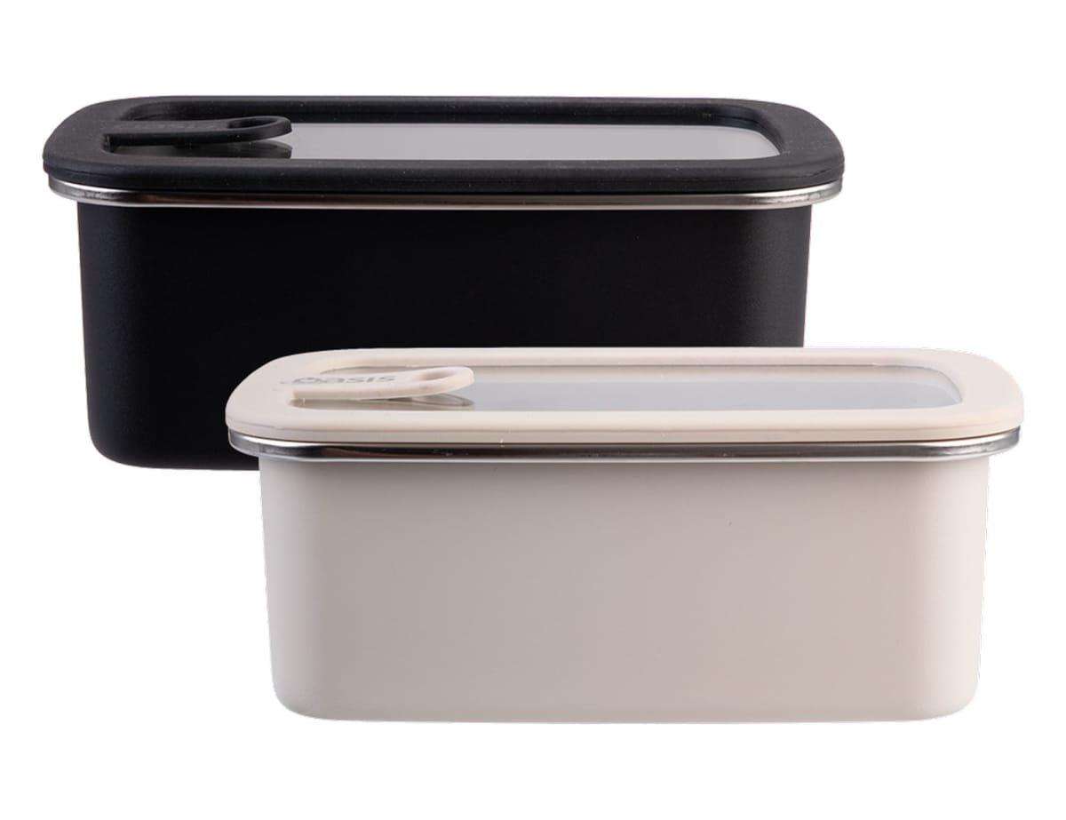 Oasis Microwave Safe Rectangular S/S Container 1.1L
