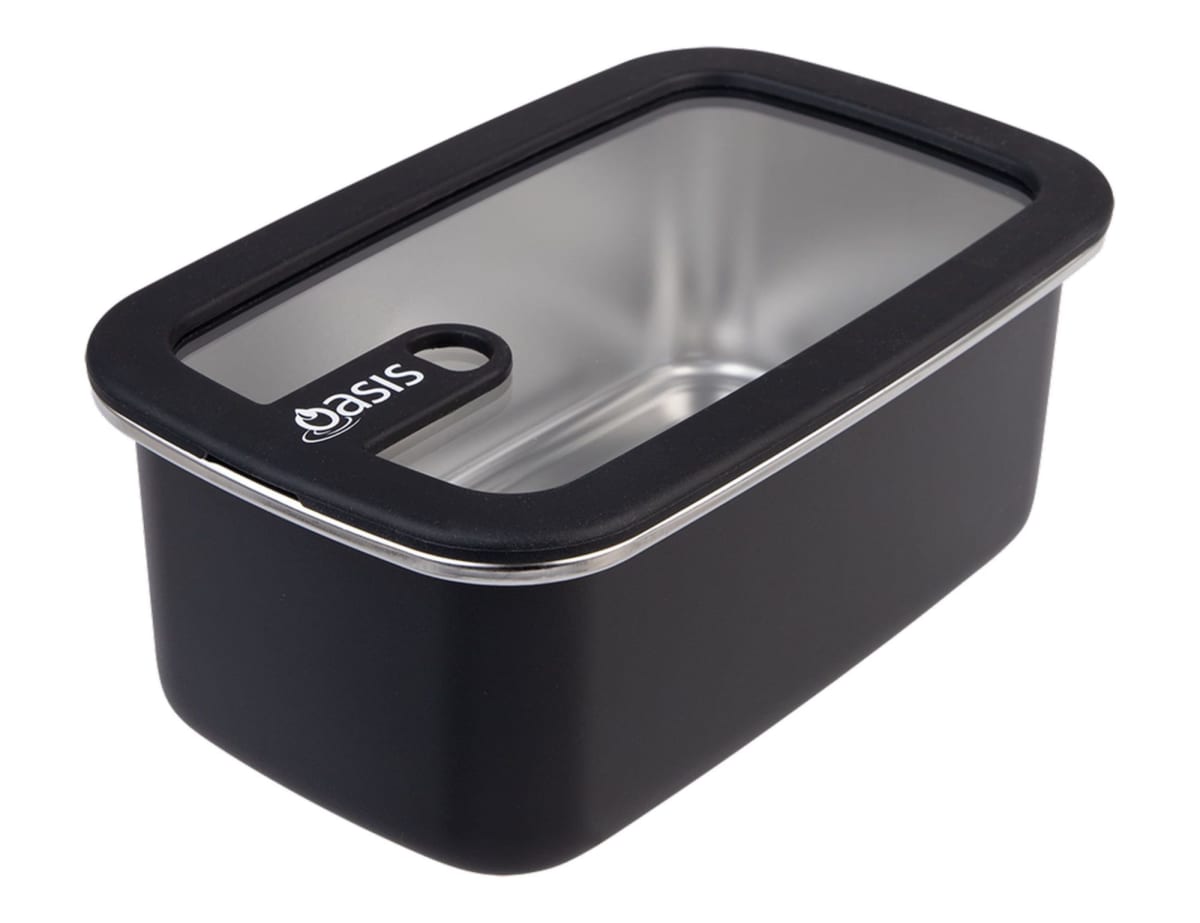 Oasis Microwave Safe Rectangular S/S Container 1.1L