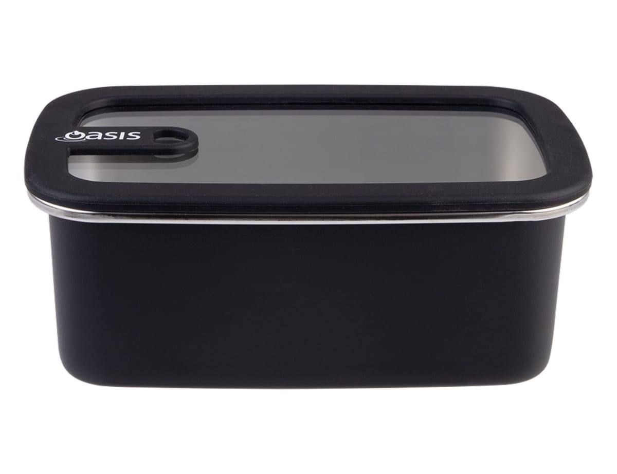Oasis Microwave Safe Rectangular S/S Container 1.1L