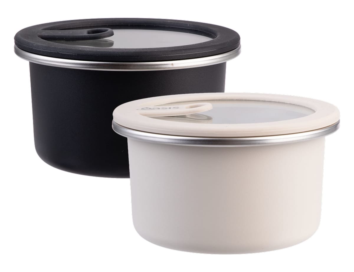 Oasis Microwave Safe Round S/S Container 680ml