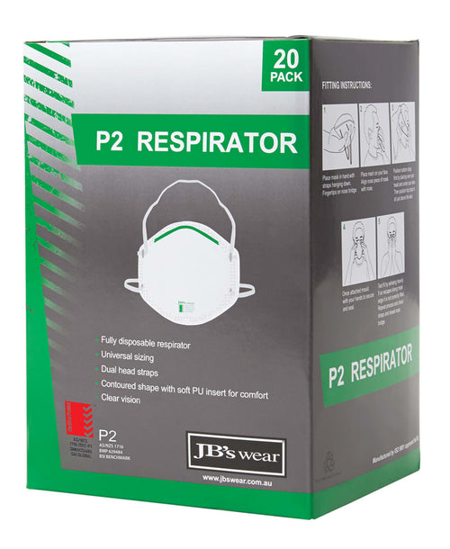JB's P2 Respirator (20 Pc)