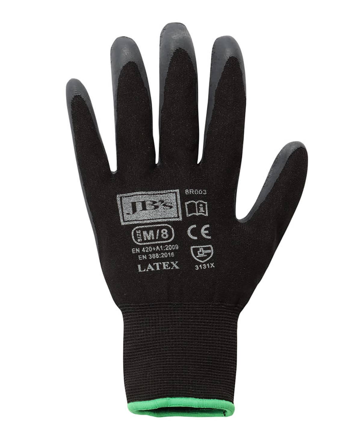 JB's Black Latex Glove (12 Pk)