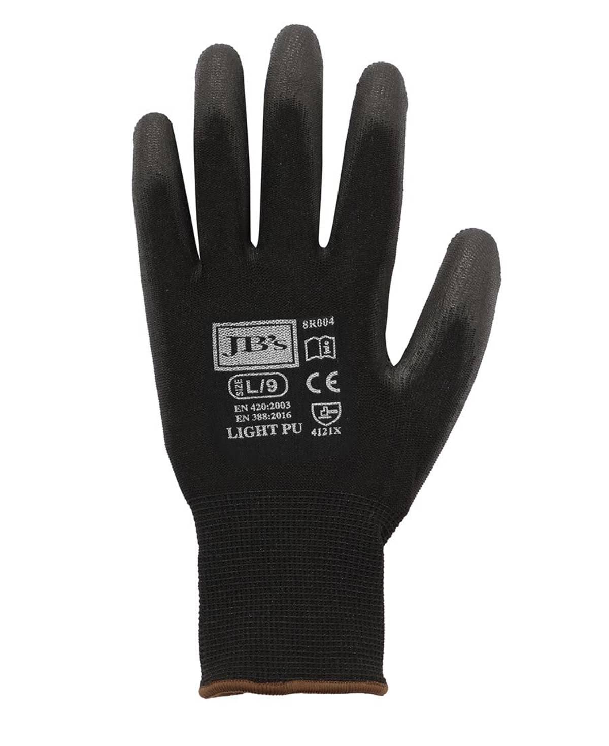 JB's Black Light Pu Breathable Glove (12 Pk)