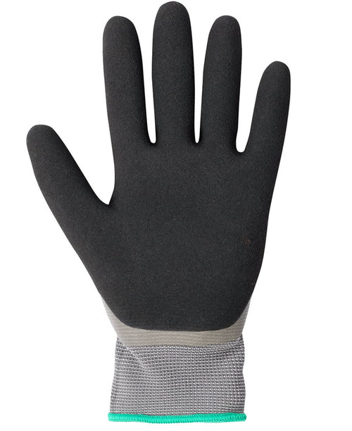 JB's Waterproof Dbl Latex Coated Glove 5 Pk Grey/Black