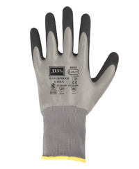 JB's Waterproof Dbl Latex Coated Glove 5 Pk Grey/Black