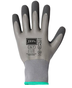 JB's W/Proof Latex Coat Freezer Glove 5 Pk Grey/Char