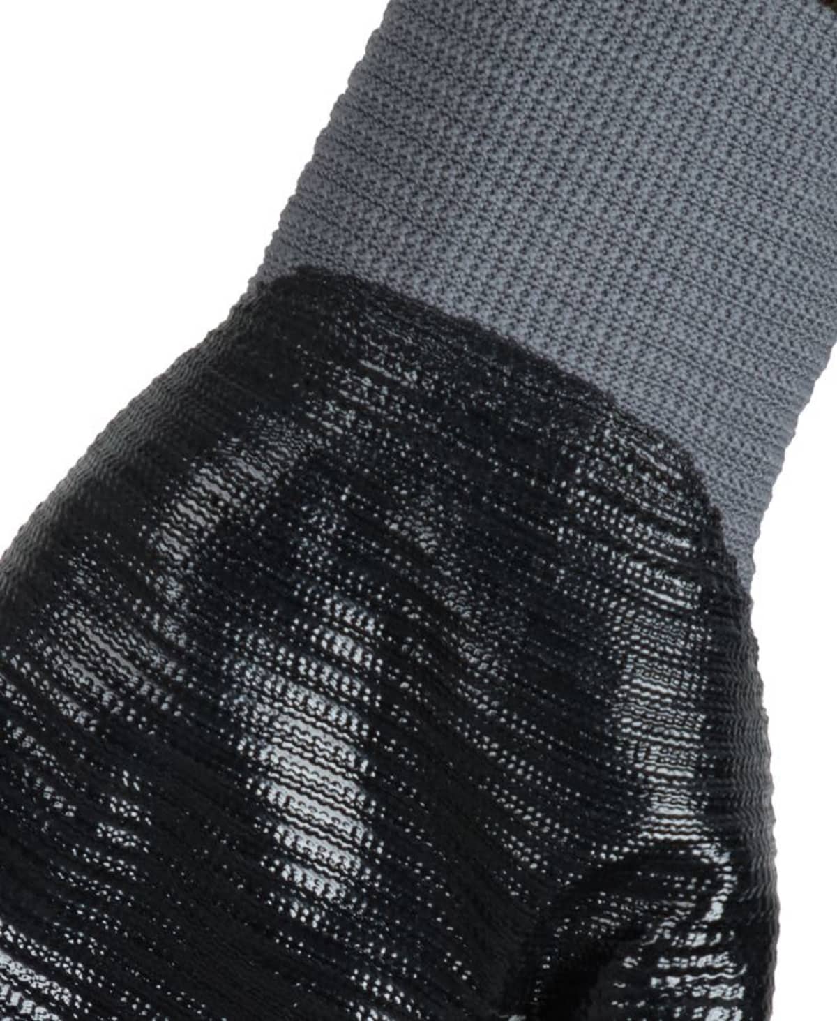 JB's Nitrile Gripper Glove (12 Pk) Grey/Black