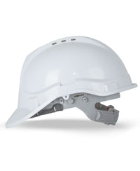 JB's Pushlock Safety Helmet (10 Pk) White