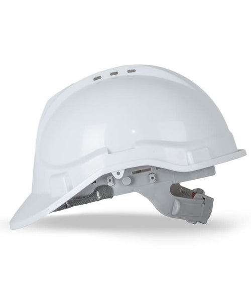 JB's Pushlock Safety Helmet (10 Pk) White