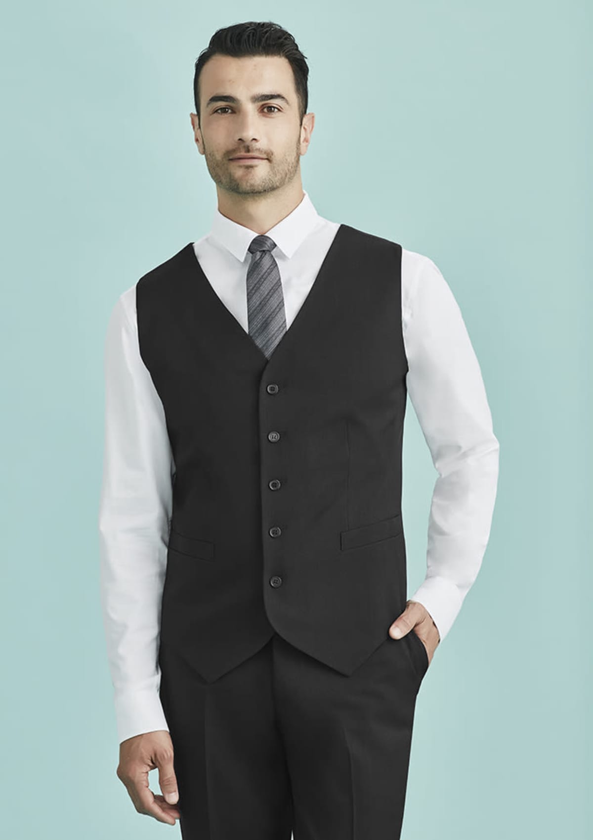 Cool Stretch Mens Peaked Vest