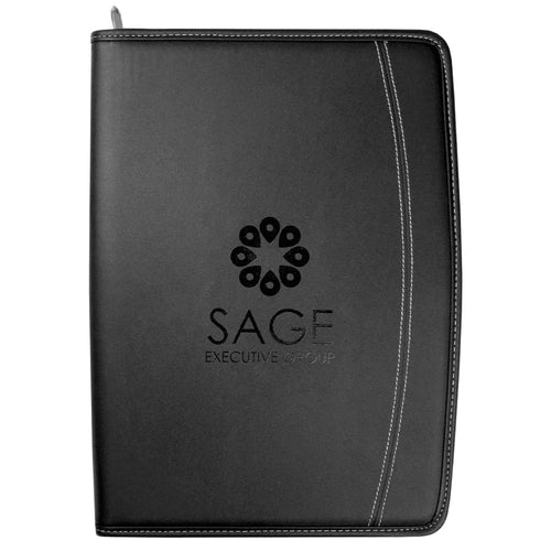The Flare A4 Imitation Leather Zip Compendium