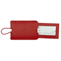 Pull-Apart Leather Luggage Tag