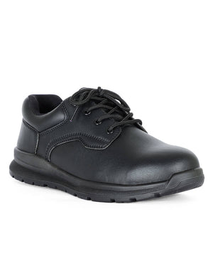 JB's Microfibre Lace Up Steeltoe Shoe Black