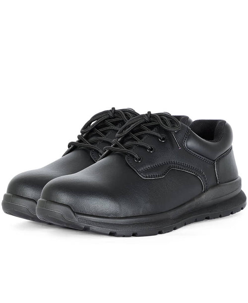 JB's Microfibre Lace Up Steeltoe Shoe Black