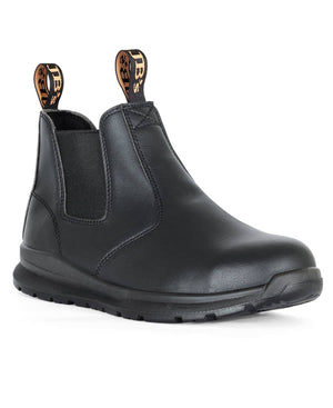 JB's Microfibre Elastic Sided Safety Boot Black