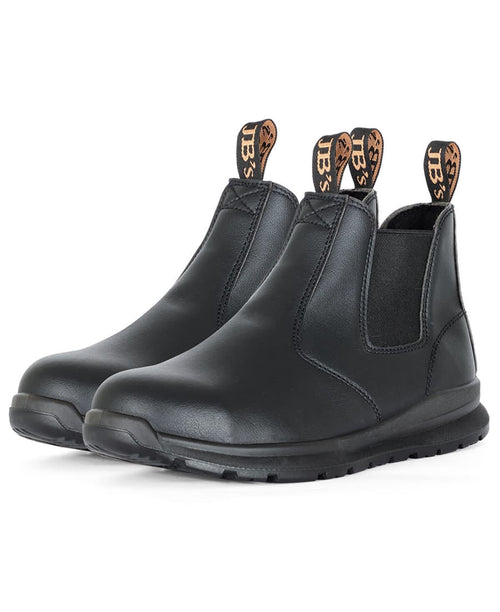 JB's Microfibre Elastic Sided Safety Boot Black
