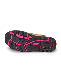 JB's Ladies Atrax Zip Safety Boot Wheat/Pink