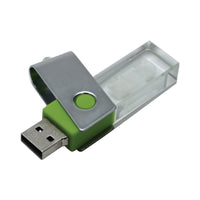 3D Crystal Swivel Flash Drive