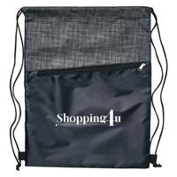 Crosshatch Drawstring Bag