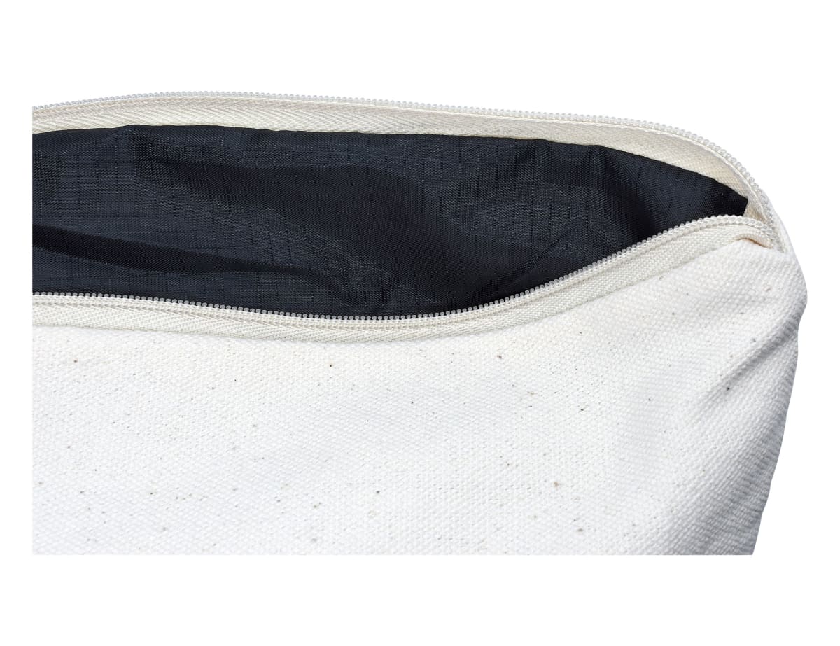Calico Toiletry/Makeup Bag 17x27x8.5cm